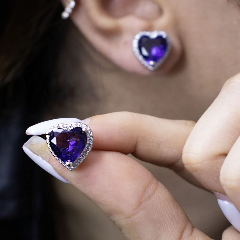 نیم ست قلب جواهری نیمست قلب جواهری (پس کرایه)