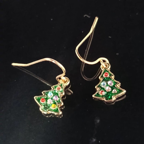 گوشواره بچگانه طرح سرو استیل رنگ ثابت (پس کرایه)