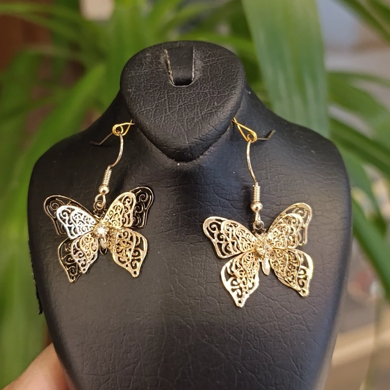 گوشواره آویز طرح طلا