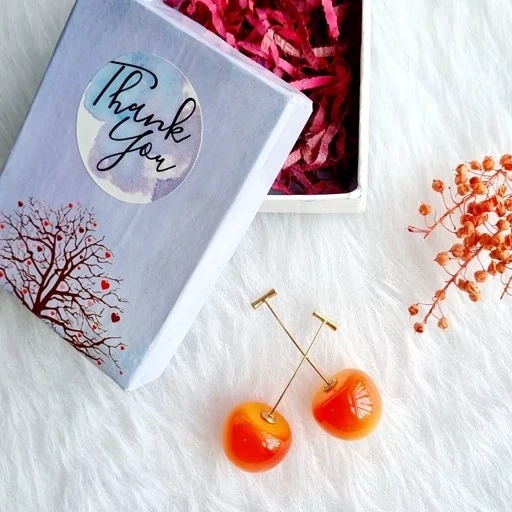 گوشواره گیلاسی گوشواره آلبالویی