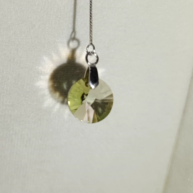 گوشواره نقره آویز با نگین سوارسکی طرح جواهر